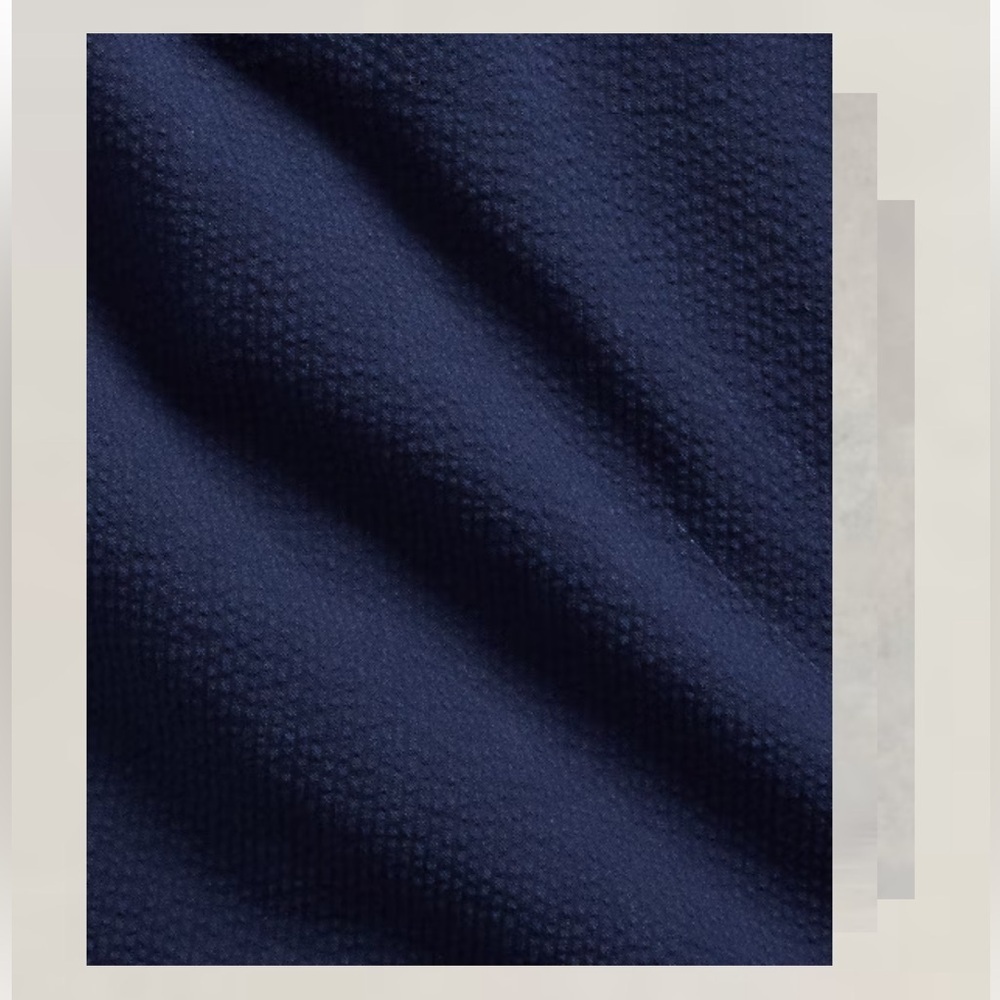 Polo Ralph Lauren Men's Navy Blue RL Prepster Classic Fit Seersucker Shirt LARGE - Picture 4 of 12